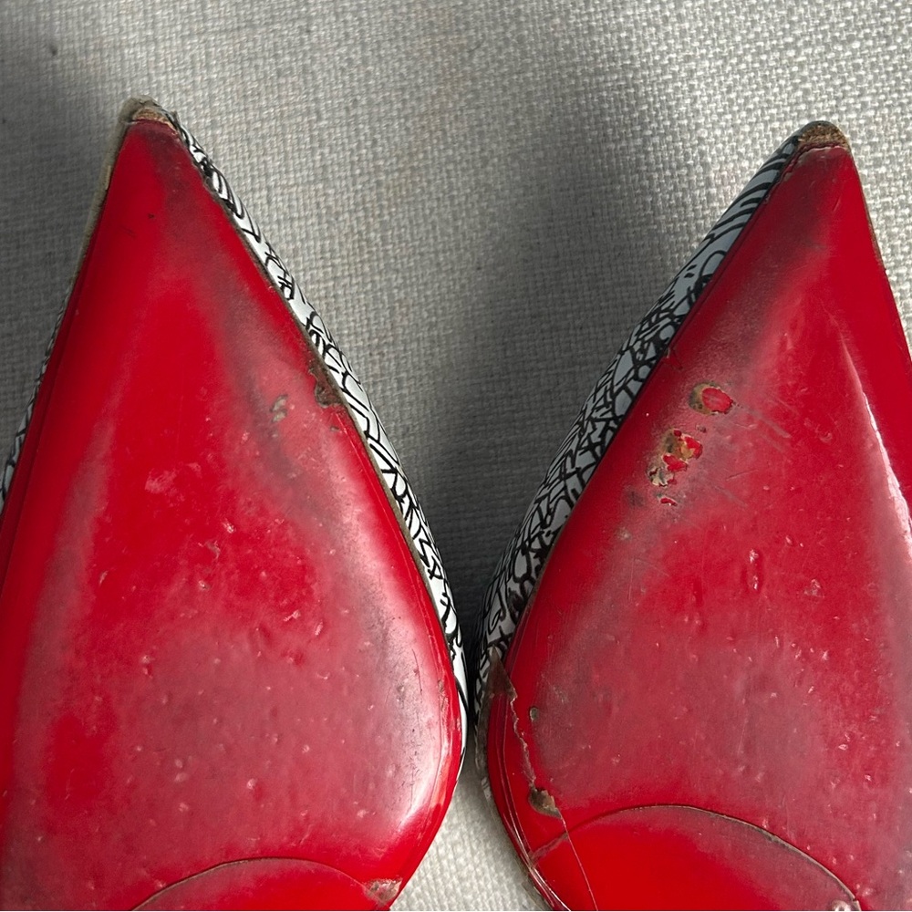 Christian Louboutin Graffiti Iriza 70 D'Orsay Pumps - Picture 8 of 12
